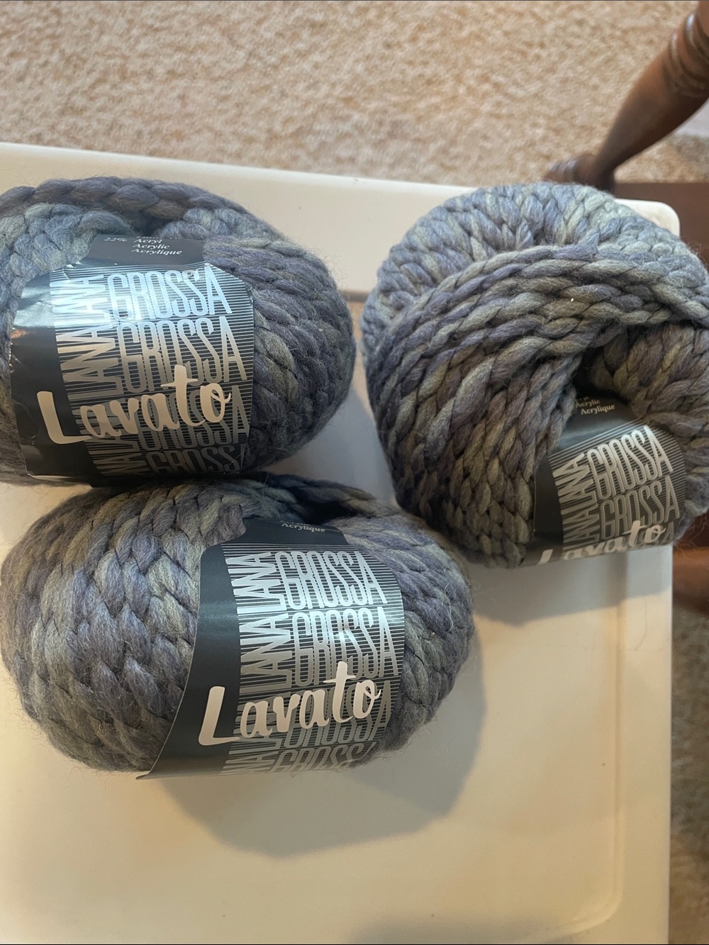 Chunky Yarn - Gray